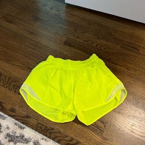 Lululemon Hotty Hot Shorts. Length 2.5" Highlight Yellow color